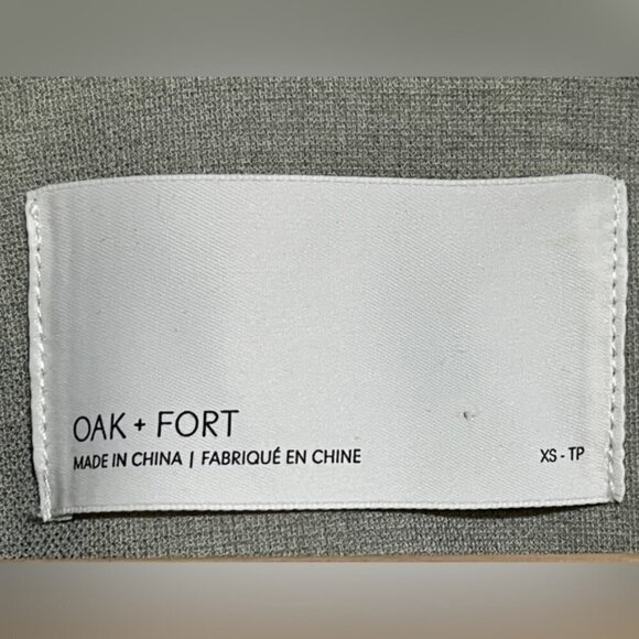 Oak + Fort Light Gray Single-Button Blazer - XS - Picture 2 of 8